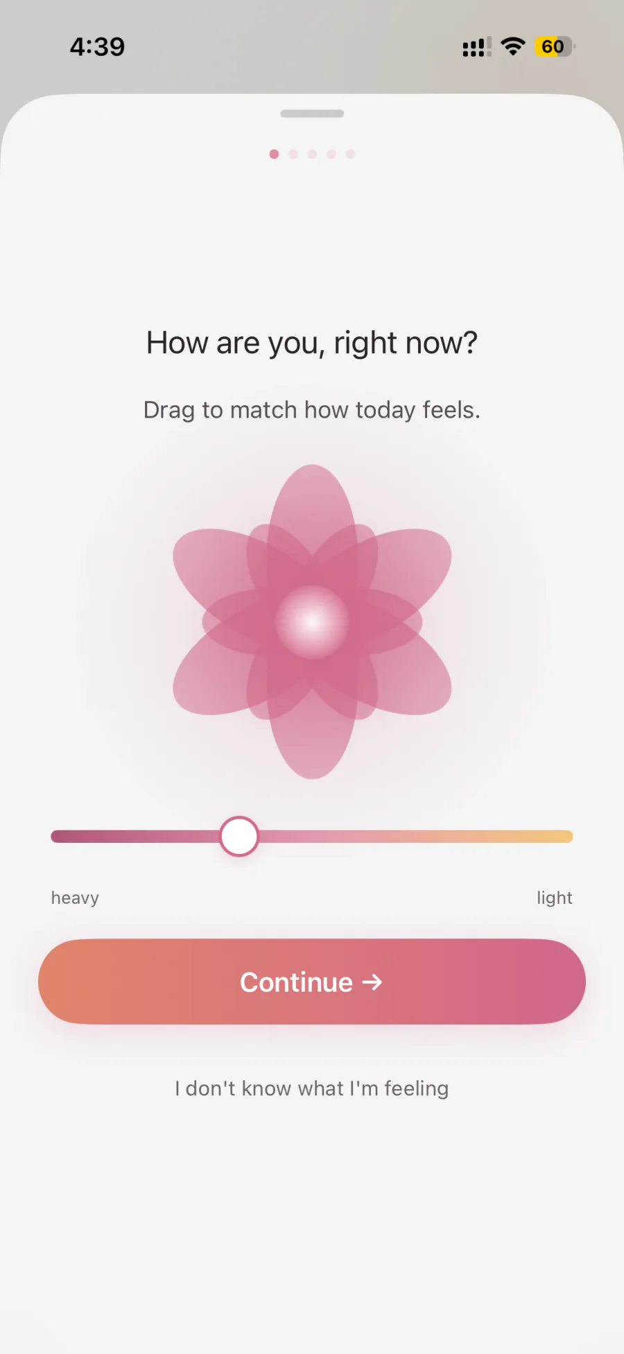 Hearth: the daily check-in and the living bloom